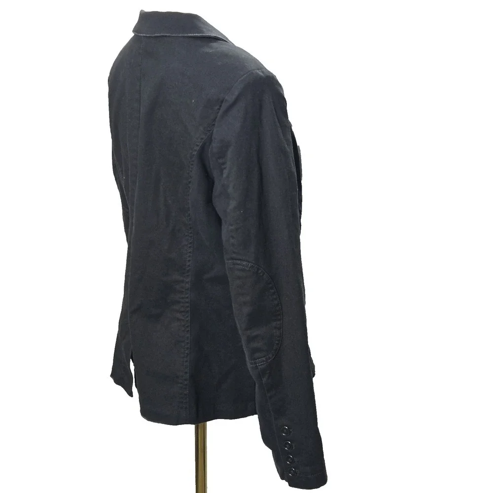 Peyton Jensen Jacket Blazer Womens One Button Gray Size Medium Cropped‎
